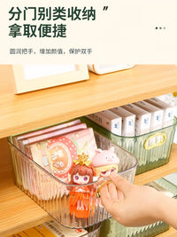 化妆品收纳盒桌面改造神器护肤品梳妆台亚克力长方形透明收纳筐