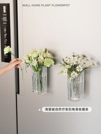 水培植物壁挂花盆花器透明绿萝鲜花架装饰挂件置物架绿植墙上花瓶
