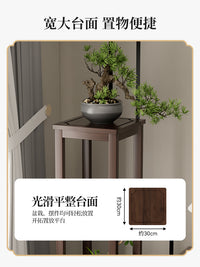中式花架子客厅非实木落地式2025新款室内多层放花架子花架置物架
