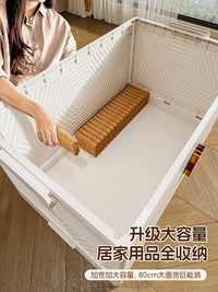 鹿亿收纳箱家用衣服被子大容量超大柜子折叠储物柜玩具零食整理盒 【特大号】70CM面宽☆茶透可视 ⭐五层【大容量收纳~店长主推！】⭐【破损补发】
