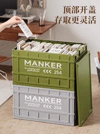 工业风收纳箱家用被子衣服整理箱车载户外露营后备箱折叠储物箱子