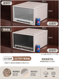 加高学生深28/30/37/45/47/53cm运动鞋加固可视收纳鞋盒抽屉式