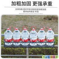 阳台花架置物架悬挂挂式花盆架栏杆窗台铁艺养花多肉护栏花盆托架 白色80*20*12cm(加粗加厚 圆角防磕碰)