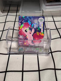小马宝莉收纳盒闪卡展示架透明卡位自印卡卡牌分格亚克力卡片桌面