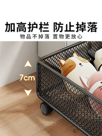 家用玩具收纳箱大容量可移动床底毛绒娃娃储物箱子多功能杂物收纳