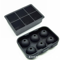 6-Hole Silicone Ice Ball Maker Mold with Lid, Sphere and Square Ice Cube Tray Set for Whiskey Cocktails