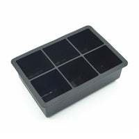 6-Hole Silicone Ice Ball Maker Mold with Lid, Sphere and Square Ice Cube Tray Set for Whiskey Cocktails