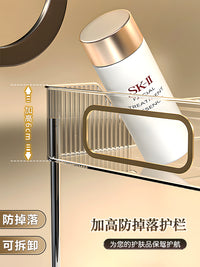 亚克力化妆品置物架浴室梳妆台桌面收纳盒洗漱台护肤品透明收纳架