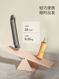 好太太吸盘晾衣架室内家用壁挂式挂衣架伸缩隐形折叠阳台凉衣神器 【2支装】一按即用小型壁挂晾衣架（奶白）