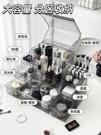 化妆品收纳盒抽屉式梳妆台桌面护肤品整理箱大容量眉笔香水置物架