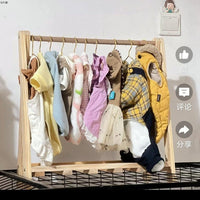 猫咪衣服狗狗衣服置物架二代挂衣架立式儿童落地宝宝衣架小狗衣架 组合B 50高*60长与衣撑大号1个2417406
