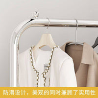 服装店展示架落地式男女童装专用陈列可移动货架橱窗多功能挂衣架 118cmU型带篮衣架+橡胶轮