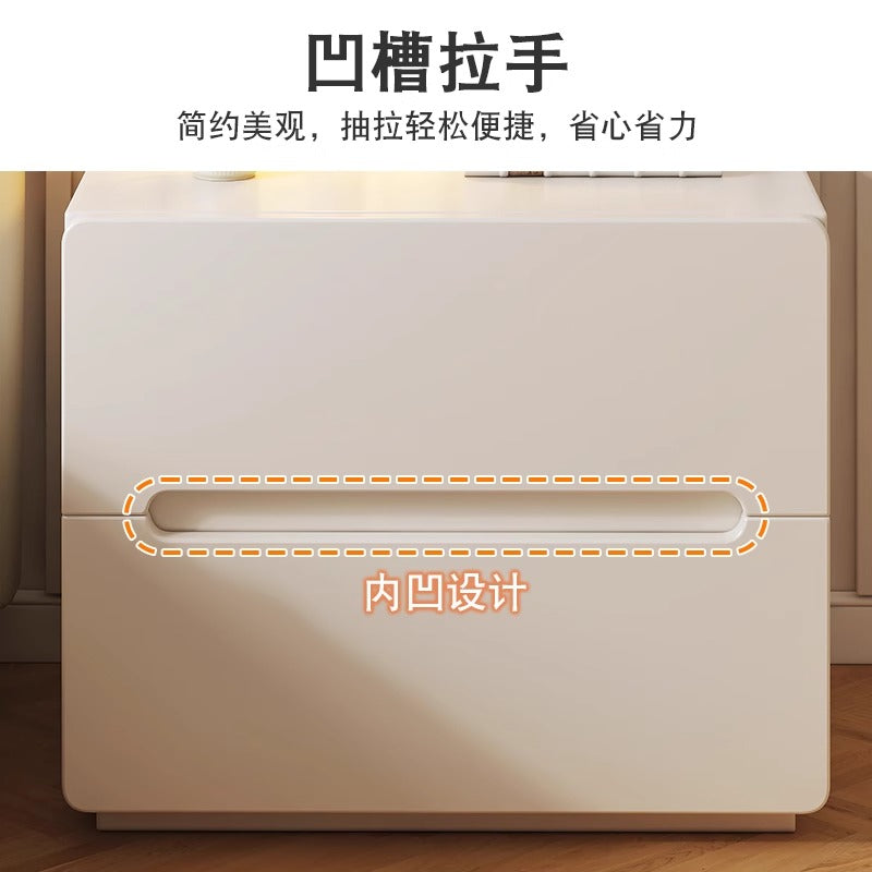 实木床头柜家用卧室小型储物柜2025新款轻奢高级感床边置物小柜子