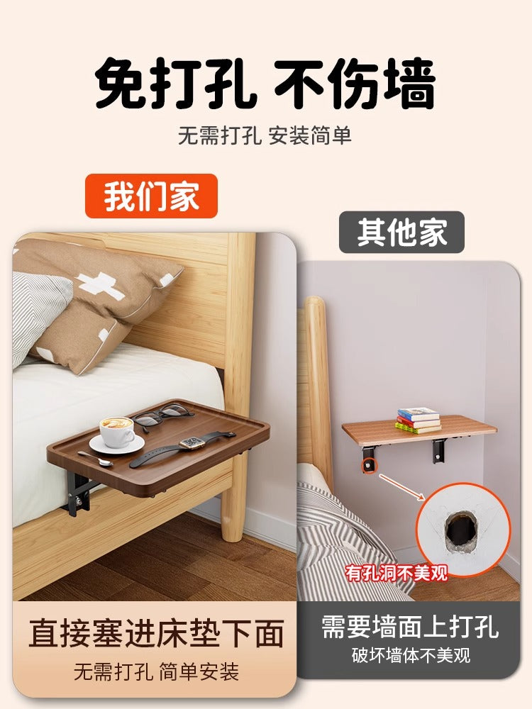 折叠床头柜子替代品神器床边置物架小型家用可收纳移动卧室小边几