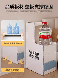 床头柜小型现代简约卧室床边窄柜子床边储物柜租房家用床头置物架 【经济款】三层暖白27*20*40◆ Ω 组装