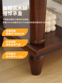 实木床头柜美式复古家用卧室小型床头收纳柜床边柜现代简约储物柜 白色-纯色无画 整装（需自行安装四个脚）