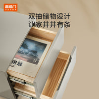 喜临门现代简约大容量双屉收纳家用卧室2025新款床头柜 CXT2501
