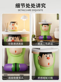 胖虎沙发边几客厅小户型茶几茶台小茶桌床头小边几卡通儿童床头柜