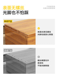 楠竹脚踏凳垫脚踩脚板楼梯台阶神器家用搁脚凳儿童钢琴垫高踏脚凳