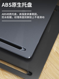 办公室脚踏板垫脚凳防翘二郎腿神器桌下搁脚凳可调踏板工位脚踩凳 【加厚加大加宽凳面】- 黑色脚踏