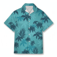 Casual Short-Sleeve Hawaiian Shirt Summer Hawaiian Shirt Breathable Top Comfortable for Beach
