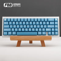 FBB视物所原创原木风键盘支架实木客制化机械键盘收纳收藏展示架 双层胡桃木色*5件/pcs
