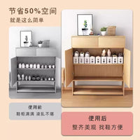 双层鞋托架鞋子收纳神器省空间家用鞋柜折叠存放收纳鞋架隔板鞋盒 升级高品质白色【10个装】可调节高度