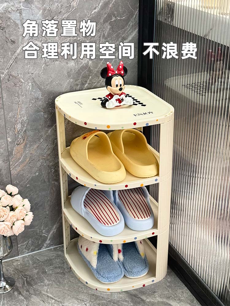 鞋架宿舍桌下简易小窄家用门口鞋柜2025新款多层折叠鞋子收纳神器 棋盘格鞋架【三层】