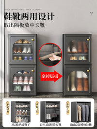 免安装鞋柜收纳柜一体靠墙家用门口新款2025入户门小窄塑料鞋架子
