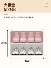 简易鞋柜大学生宿舍桌下迷你收纳神器双层床底置物小型鞋架子寝室
