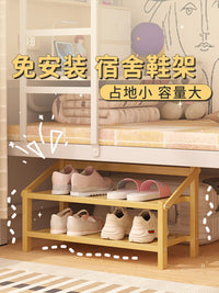 免安装宿舍鞋架子床下桌下小型简易家用门口好物省空间矮款窄鞋柜