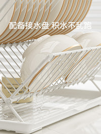 厨房碗碟收纳架台面沥水碗盘架可折叠置物架碗架盘子碗筷沥水架子