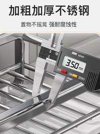 不锈钢抹布沥水架厨房置物架免打孔洗碗布水槽毛巾专用家用收纳架 抹布架-枪灰色ˇ挂钩款ˇˇ壁挂/台面两用