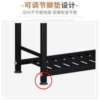 卫生间置物架落地多层厕所洗手间收纳架脸盆架洗发水沐浴露整理架 【实用款】四层-银灰色（全钢架+侧边带挂钩）