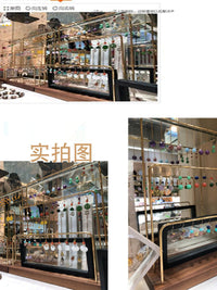 耳环架子展示架摆摊夜市立式木质 家用 创意小饰品店铺首饰收纳架 榉木三层