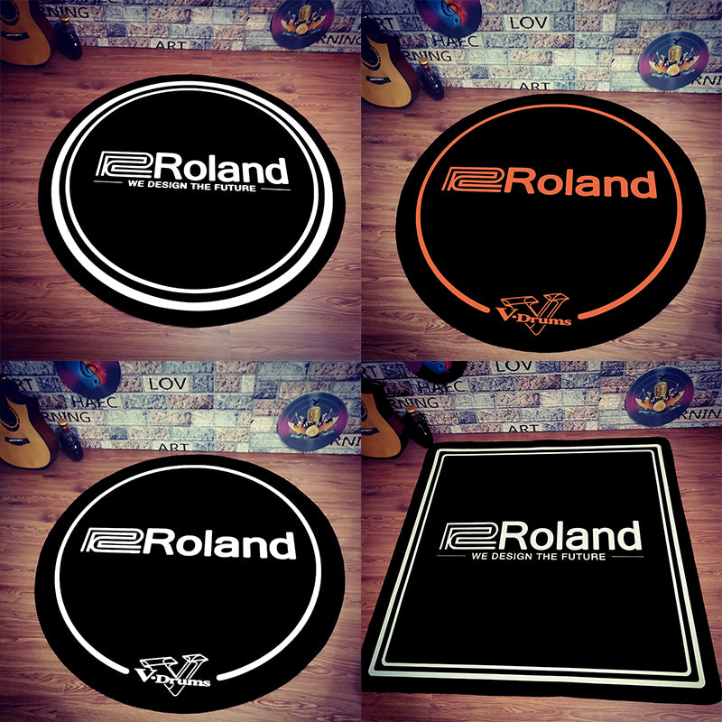 Roland罗兰电鼓地毯专用减震垫摇滚吸隔音降噪鼓垫架子鼓防滑地垫 黑色方形 1.2米X1.2米（电鼓用）