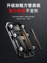 手推车拉货折叠搬运车家用小拉车平板车便携行李快递小拖车拉杆车 4轮固定款【37*52cm】载重400斤