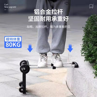 小推车家用折叠便携小拉车买菜快递拉货轻便手拉车拉杆小拖车小车 A 升级款【加厚耐磨两轮+可折叠铝合金车身】 承重约130斤-赠绑绳*2