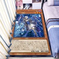 Yu-Gi-Oh游戏王白银城珠泪哀歌族卡牌卧室床边阳台书房电脑椅地毯 日版迷宫城的白银姬 100*140CM