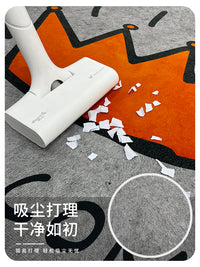 客厅地毯茶几毯轻奢高级免洗可擦卧室床边毯ins大面积全铺地垫子 几何幻象-Y1 120×160cm