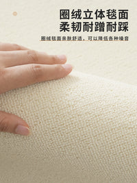 地毯客厅高级感沙发茶几毯2025新款摄影棚拍照素色整铺背景毯 米白色 100x150cm【锁边 卷发无折痕】