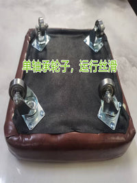高绣花机软面板车万向轮换底线滑小车防缠绕胶轮高凳子轴承板车 4个单轴承轮子带螺丝