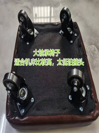 高绣花机软面板车万向轮换底线滑小车防缠绕胶轮高凳子轴承板车 4个单轴承轮子带螺丝