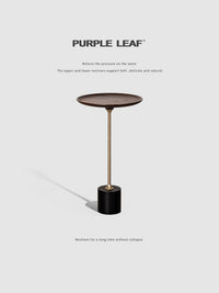紫叶北欧复古边几沙发旁置物架实木茶几客厅现代简约床头小边几