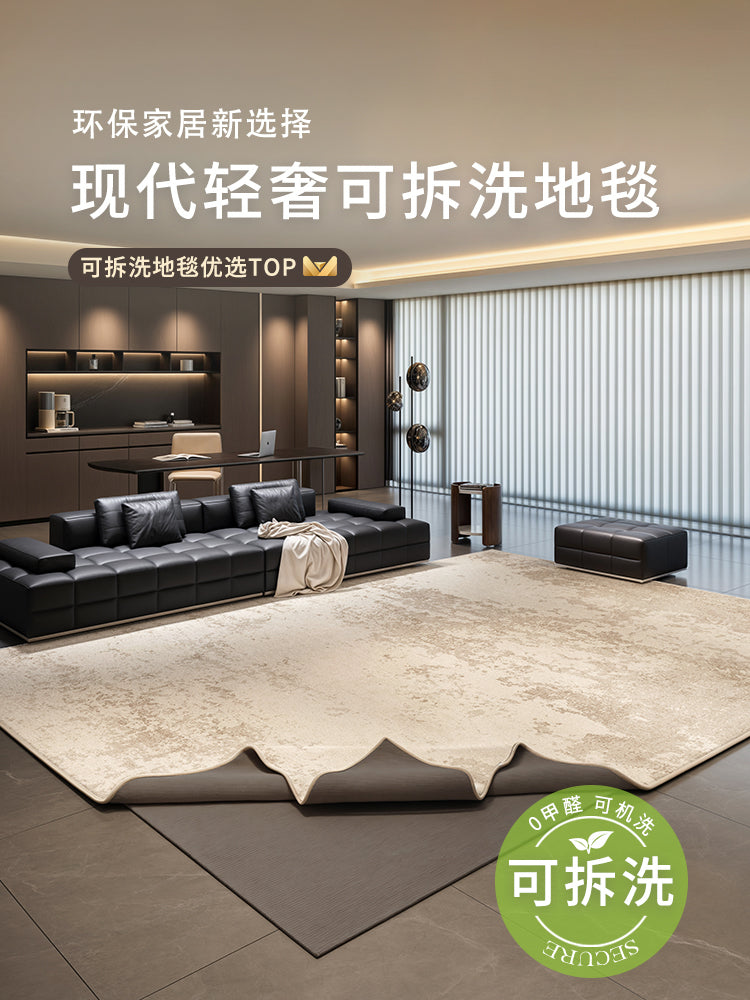 可拆洗地毯客厅2025新款意式轻奢高级感沙发可机洗可水洗卧室地垫