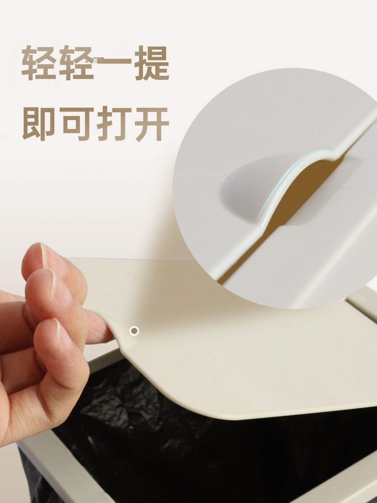 车载折叠垃圾桶多功能后排车用车内专用湿雨伞收纳便携带盖垃圾桶 米色中号✨加盖+5卷垃圾袋