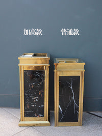 酒店垃圾桶大堂立式不锈钢带烟灰缸商用宾馆走廊ktv电梯口果皮箱