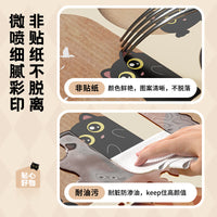 猫咪滑轮垃圾桶家用客厅卧室轻奢高档可移动大号大容量高颜值双层 萌趣猫咪方形13L【万向滑轮⭐】