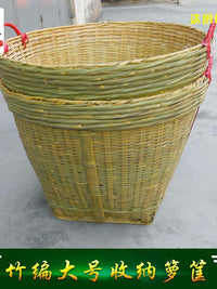 竹编制品杂物箩垃圾筐收纳篓干货箩专业制作大号箩子喜事专用箩