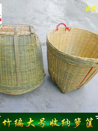 竹编制品杂物箩垃圾筐收纳篓干货箩专业制作大号箩子喜事专用箩
